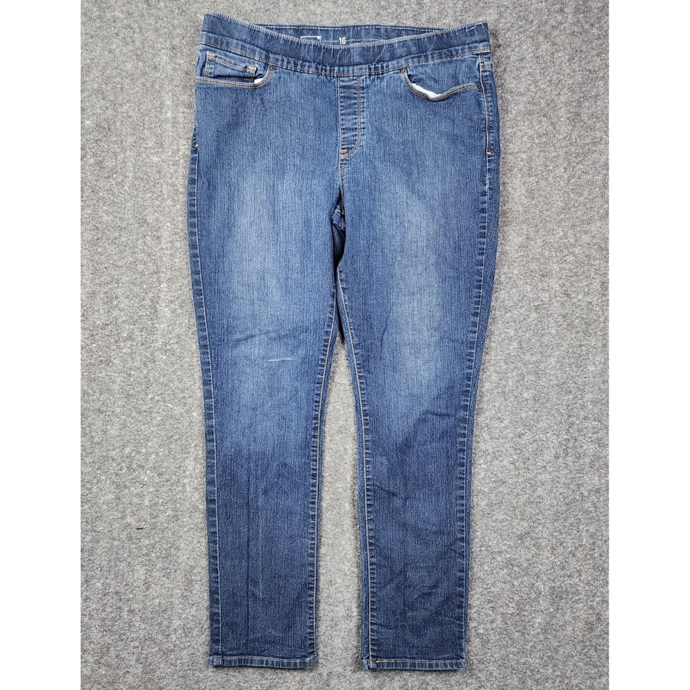 Levi's Pull On Denim Jeggings Womens 16M Blue Medium Wash Slim Stretch Jeans